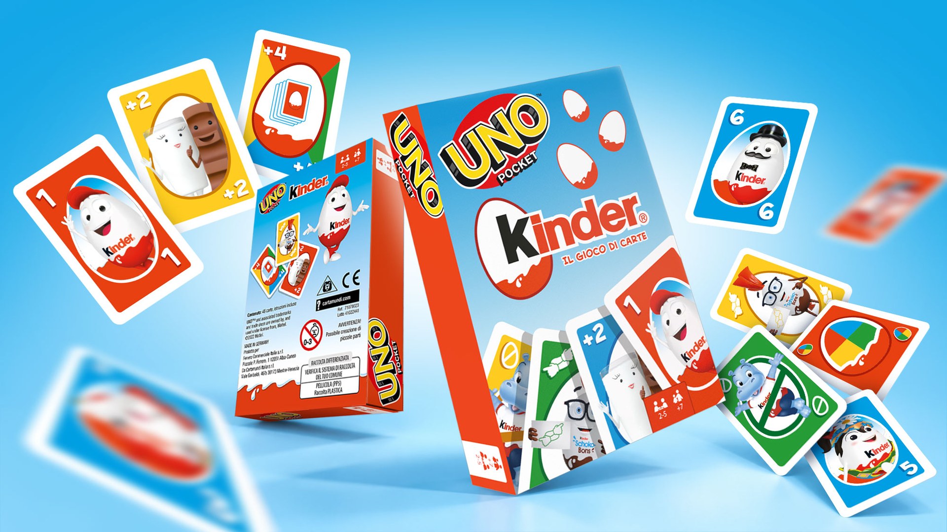 Kinder UNO Pocket – confezione e carte personalizzate